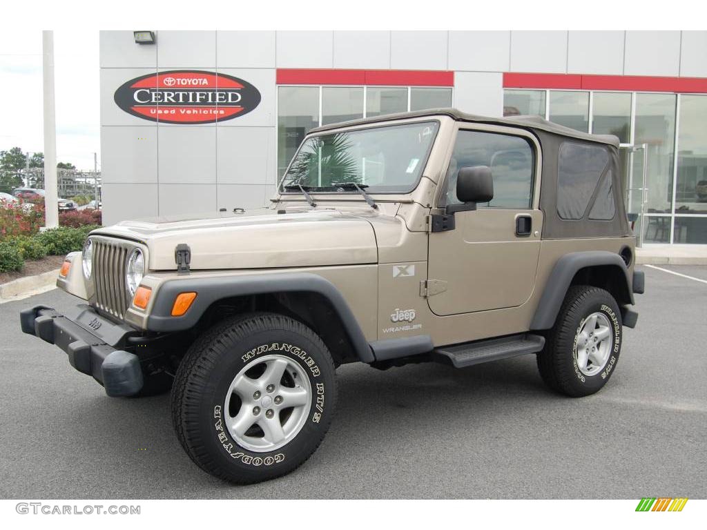 2004 Wrangler X 4x4 - Light Khaki Metallic / Khaki photo #2