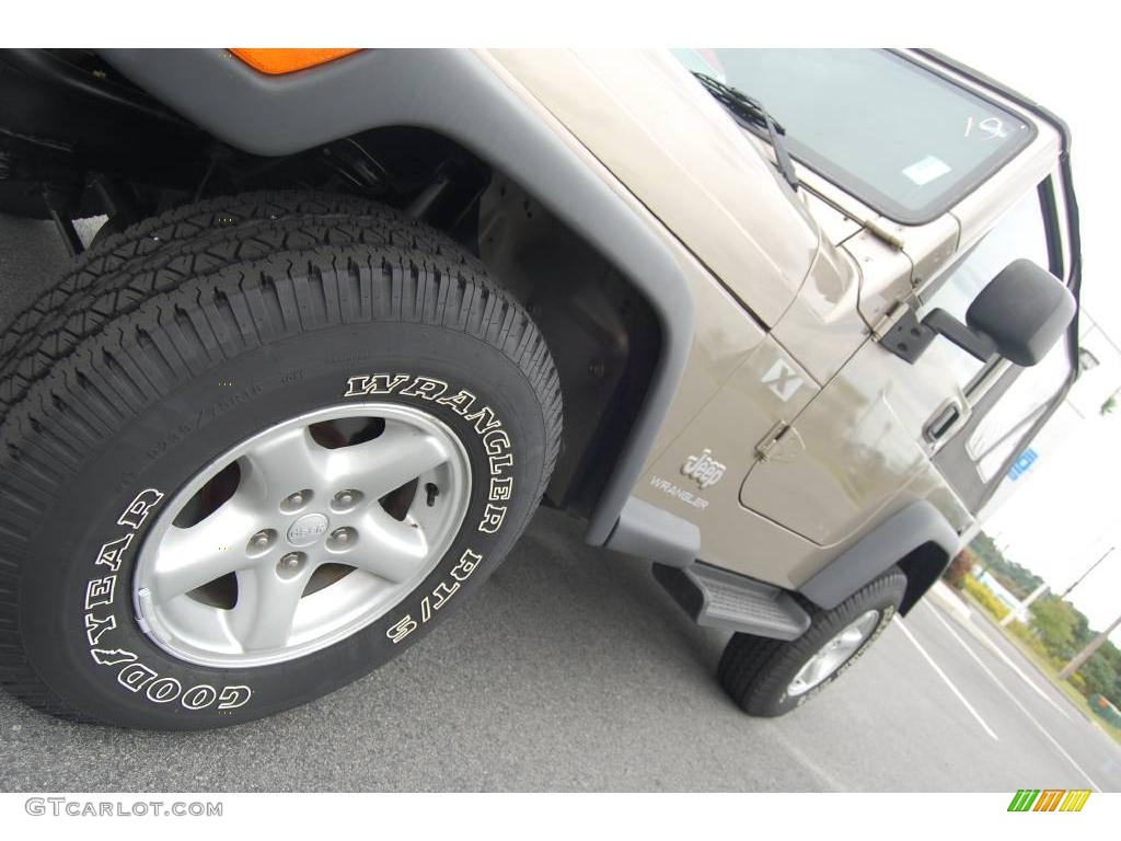 2004 Wrangler X 4x4 - Light Khaki Metallic / Khaki photo #4