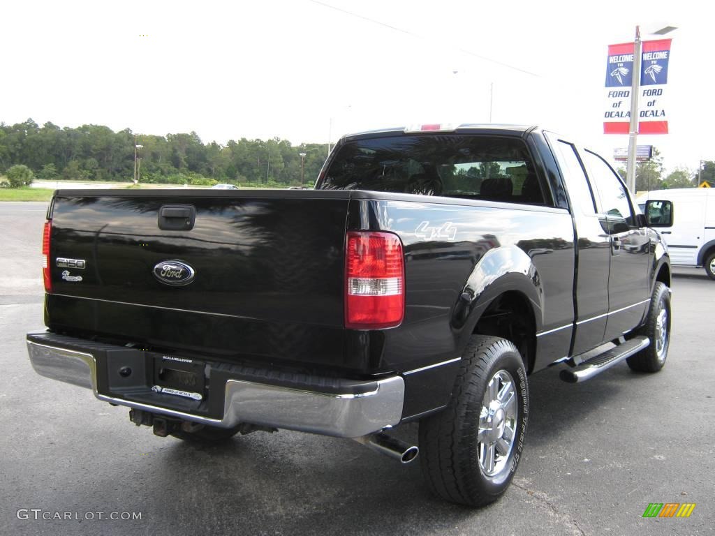 2006 F150 XLT SuperCab 4x4 - Black / Medium Flint photo #3