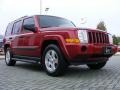 2006 Inferno Red Pearl Jeep Commander   photo #7