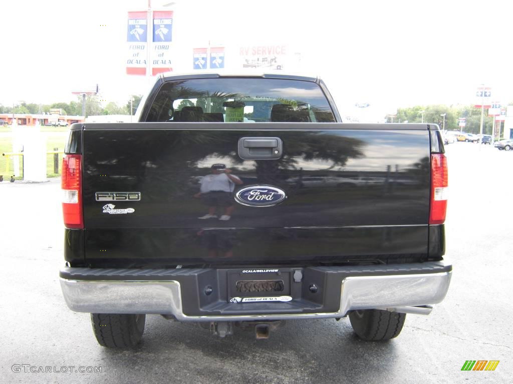 2006 F150 XLT SuperCab 4x4 - Black / Medium Flint photo #4