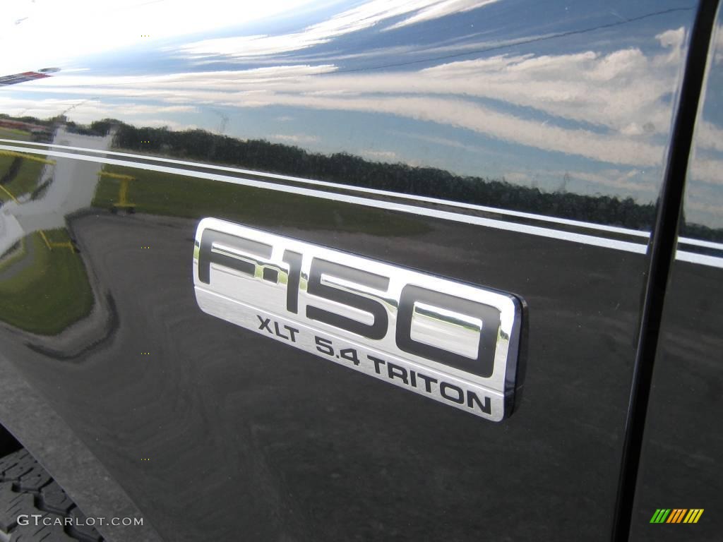 2006 F150 XLT SuperCab 4x4 - Black / Medium Flint photo #13