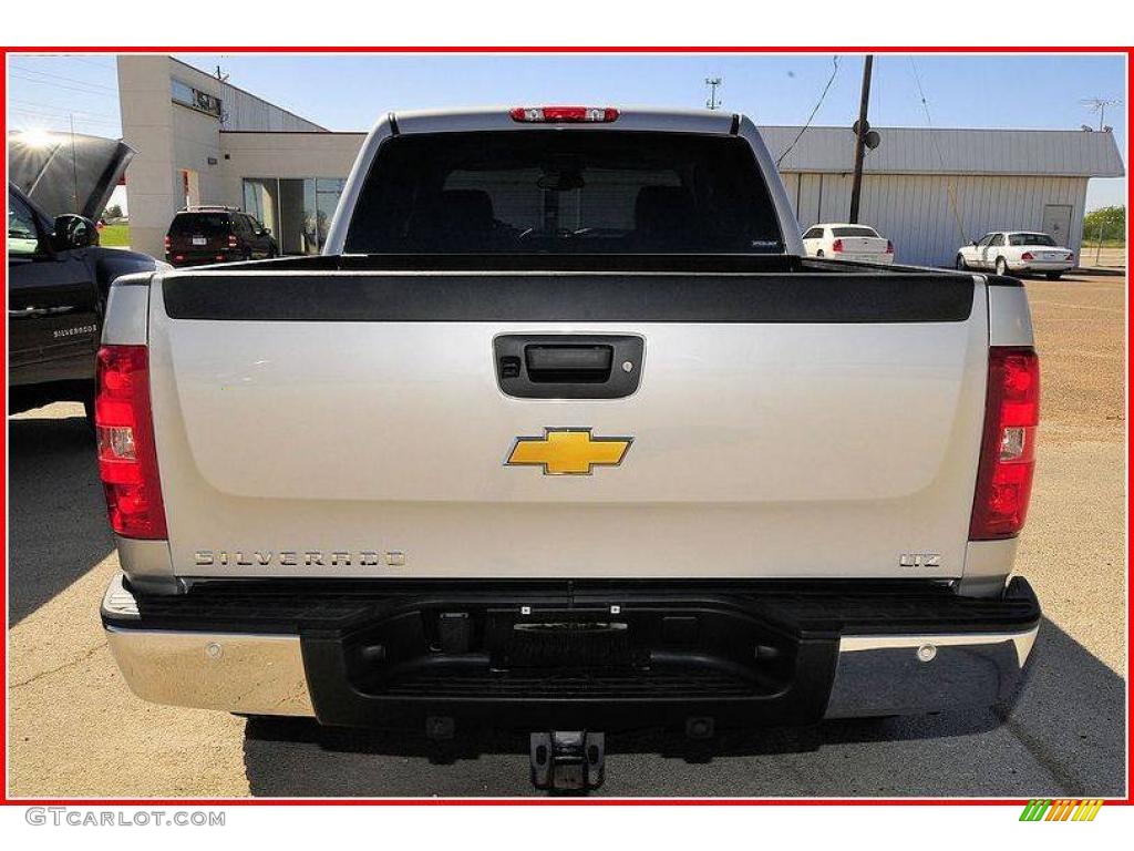 2008 Silverado 1500 LTZ Crew Cab 4x4 - Silver Birch Metallic / Ebony photo #4