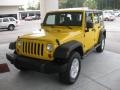 2008 Detonator Yellow Jeep Wrangler Unlimited X 4x4  photo #1