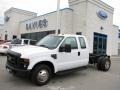2008 Oxford White Ford F350 Super Duty XL SuperCab Chassis  photo #1