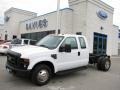 Oxford White 2008 Ford F350 Super Duty XL SuperCab Chassis