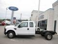 2008 Oxford White Ford F350 Super Duty XL SuperCab Chassis  photo #2