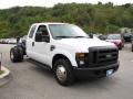 2008 Oxford White Ford F350 Super Duty XL SuperCab Chassis  photo #6
