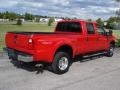 2008 Bright Red Ford F350 Super Duty XLT Crew Cab 4x4 Dually  photo #3