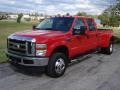Bright Red - F350 Super Duty XLT Crew Cab 4x4 Dually Photo No. 8