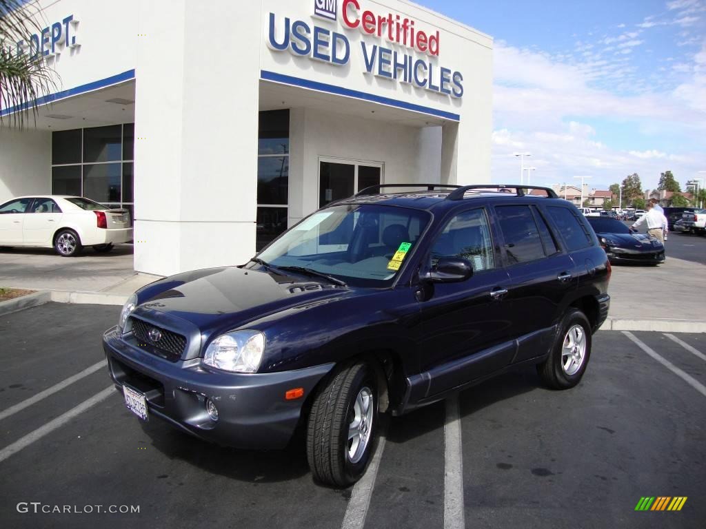 2004 Santa Fe GLS - Moonlit Blue / Gray photo #1