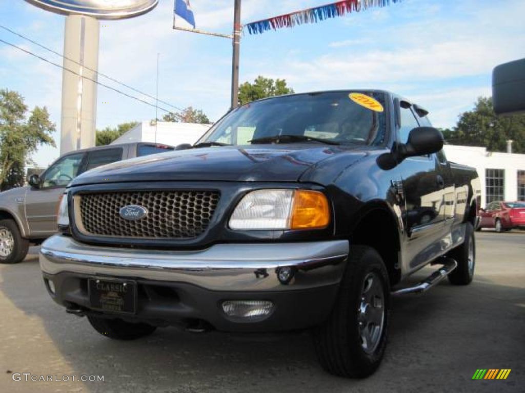 2004 F150 XLT Heritage SuperCab 4x4 - True Blue Metallic / Heritage Graphite Grey photo #1