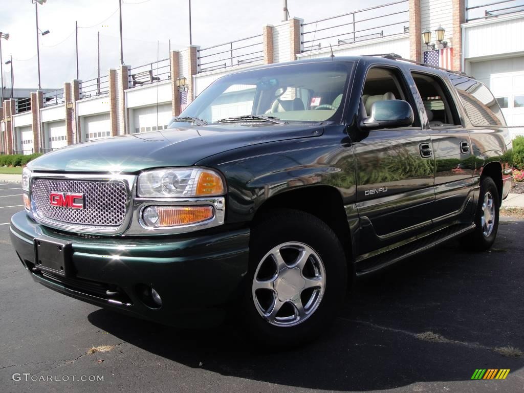 2002 Yukon XL Denali AWD - Polo Green Metallic / Sandstone photo #1