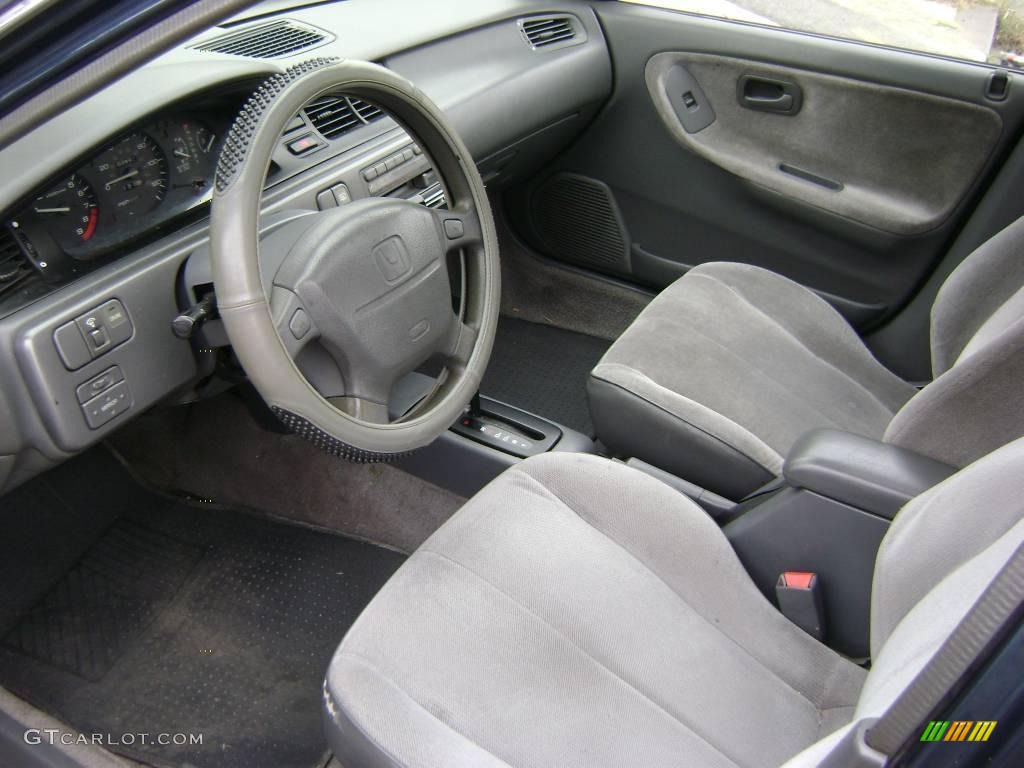 1993 Civic LX Sedan - Captiva Blue Pearl / Gray photo #7