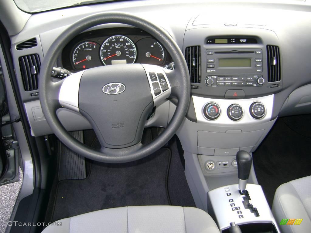 2009 Elantra GLS Sedan - Carbon Gray / Gray photo #13