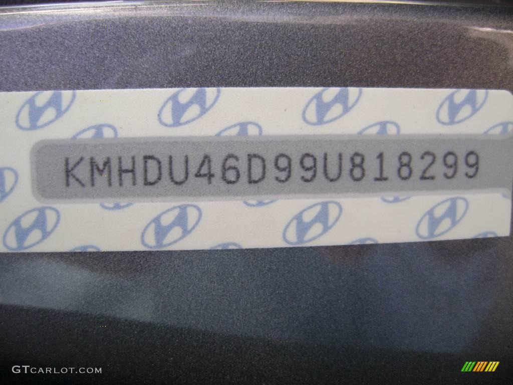2009 Elantra GLS Sedan - Carbon Gray / Gray photo #15