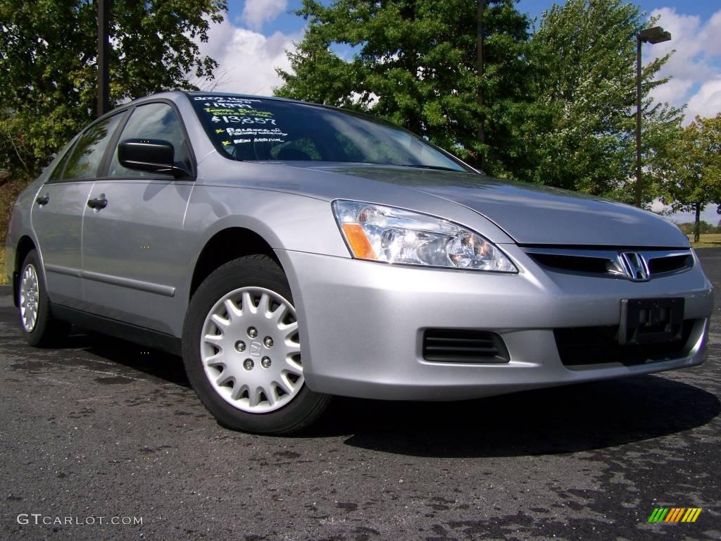 2007 Accord Value Package Sedan - Alabaster Silver Metallic / Black photo #1