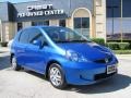 2008 Vivid Blue Pearl Honda Fit Hatchback  photo #1