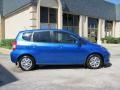 2008 Vivid Blue Pearl Honda Fit Hatchback  photo #7