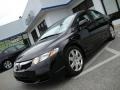 2009 Crystal Black Pearl Honda Civic LX Sedan  photo #2