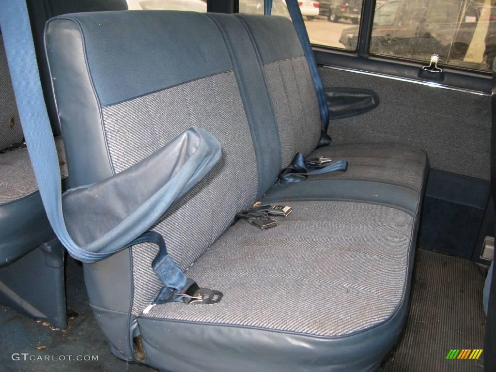 1989 Rally Wagon 2500 STX Passenger Van - Light Blue Metallic / Blue photo #12