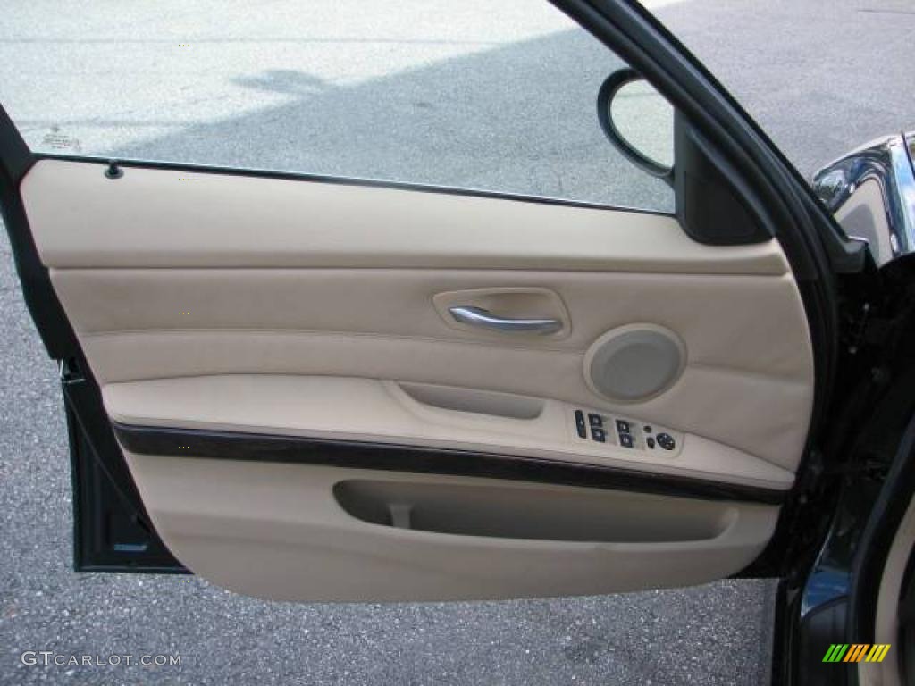 2006 3 Series 330xi Sedan - Deep Green Metallic / Beige photo #8