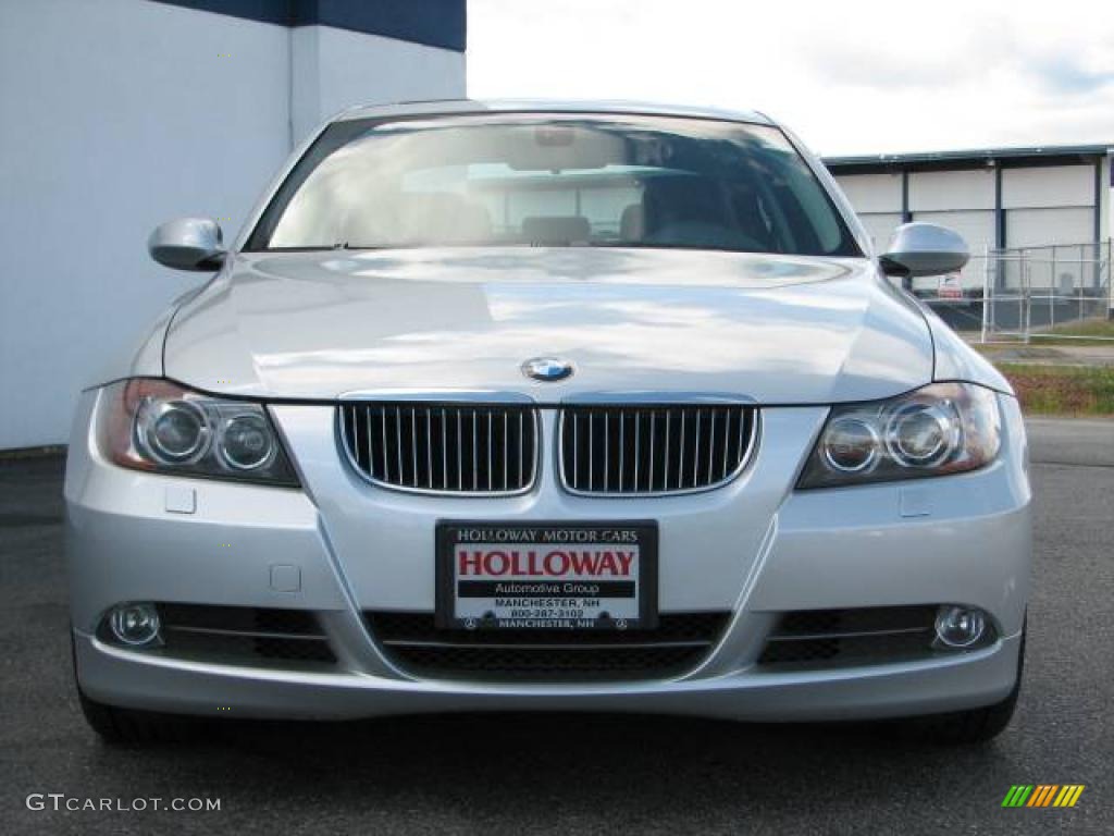 2006 3 Series 330xi Sedan - Titanium Silver Metallic / Black photo #2