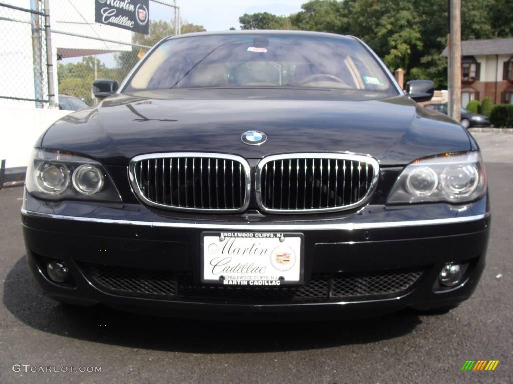 2006 7 Series 750Li Sedan - Jet Black / Dark Beige/Beige III photo #2