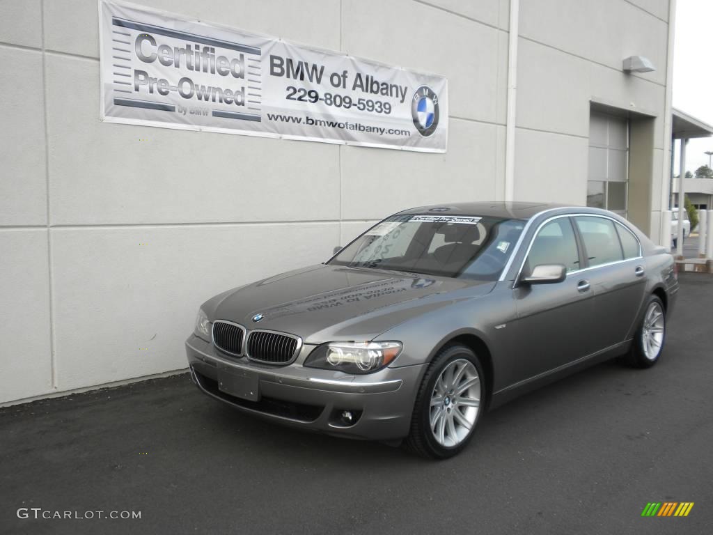 2006 7 Series 750Li Sedan - Sterling Grey Metallic / Black Nasca Leather photo #2