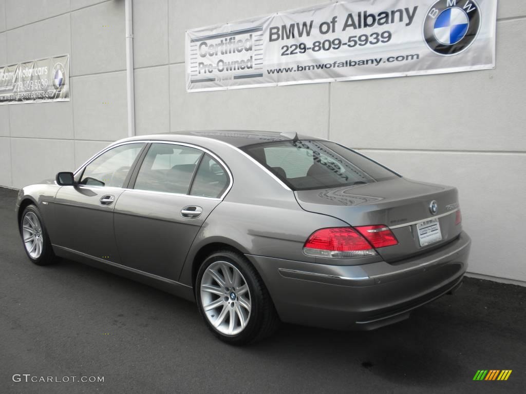 2006 7 Series 750Li Sedan - Sterling Grey Metallic / Black Nasca Leather photo #3