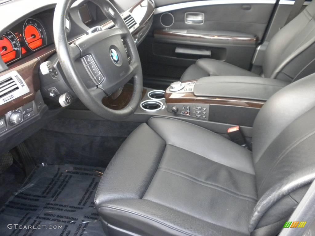 2006 7 Series 750Li Sedan - Sterling Grey Metallic / Black Nasca Leather photo #6