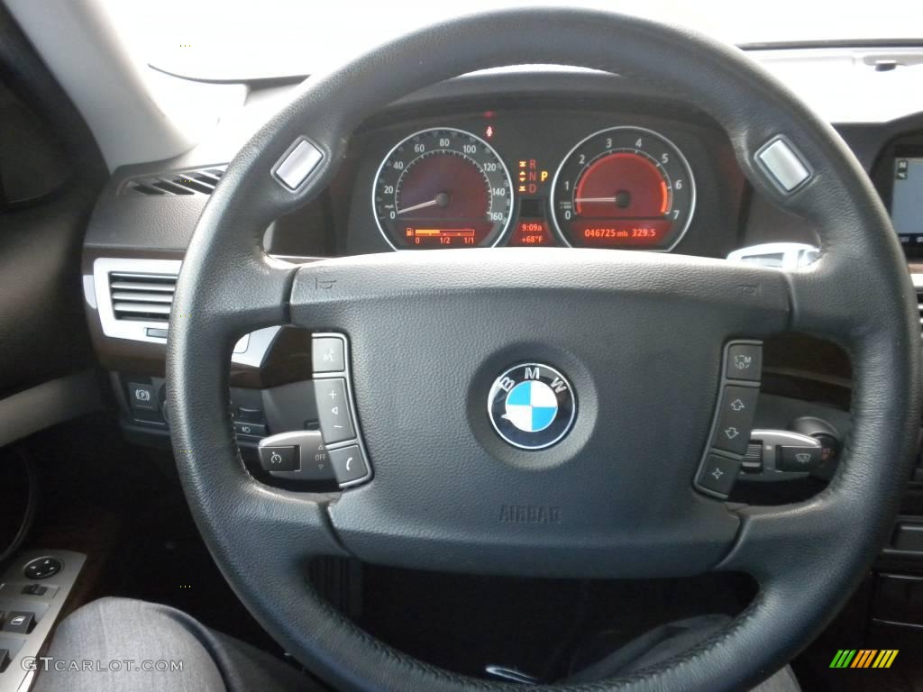 2006 7 Series 750Li Sedan - Sterling Grey Metallic / Black Nasca Leather photo #15