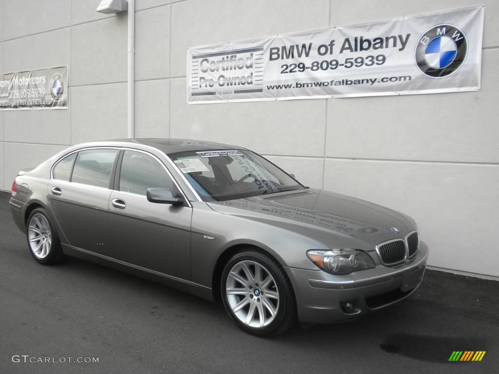 2006 7 Series 750Li Sedan - Sterling Grey Metallic / Black Nasca Leather photo #24