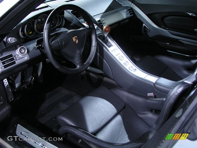 Dark Grey Natural Leather Interior 2005 Porsche Carrera GT Standard Carrera GT Model Photo #191221