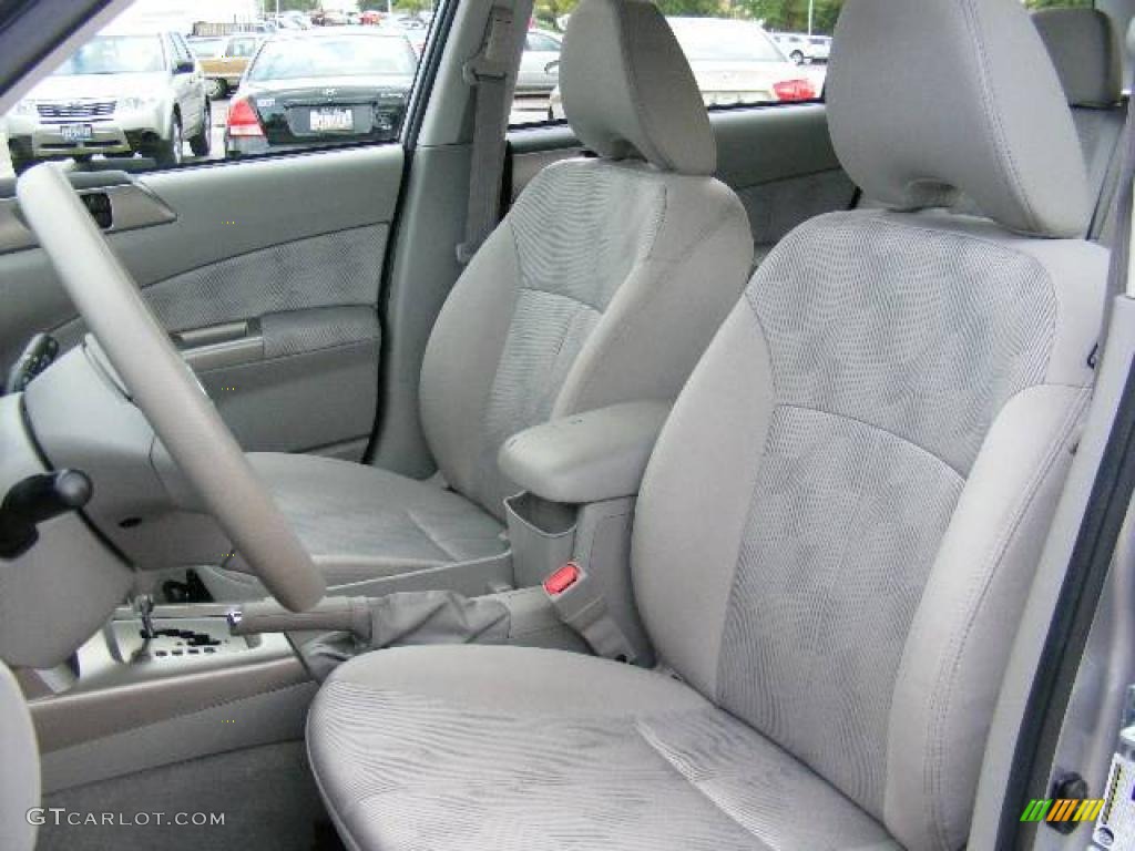2009 Forester 2.5 X - Steel Silver Metallic / Platinum photo #9