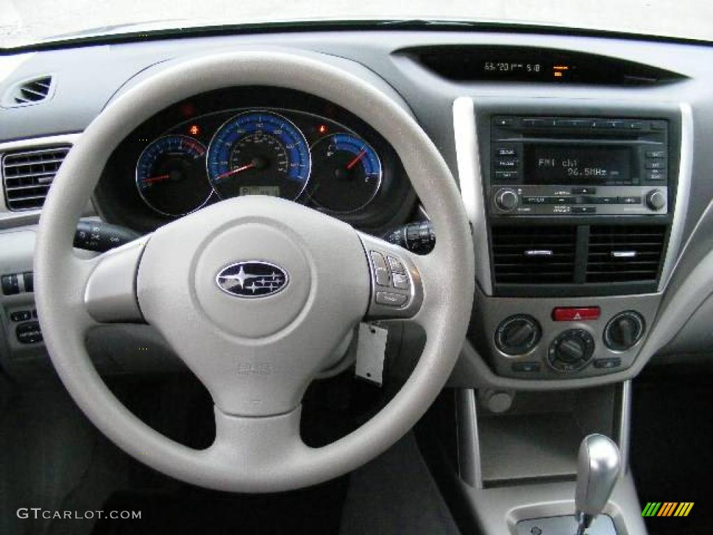 2009 Forester 2.5 X - Steel Silver Metallic / Platinum photo #14
