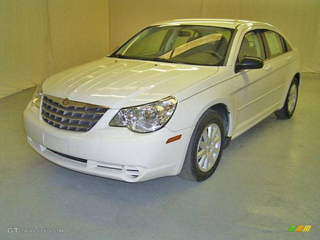 2008 Sebring LX Sedan - Stone White / Dark Slate Gray/Light Slate Gray photo #1