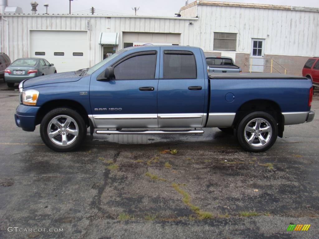 2006 Ram 1500 Laramie Quad Cab 4x4 - Atlantic Blue Pearl / Medium Slate Gray photo #1