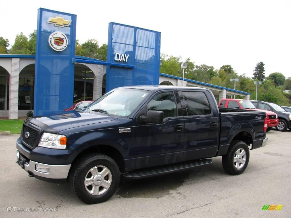 2004 F150 XLT SuperCrew 4x4 - True Blue Metallic / Dark Flint photo #1