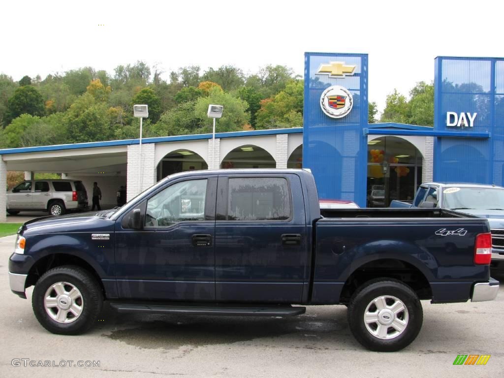 2004 F150 XLT SuperCrew 4x4 - True Blue Metallic / Dark Flint photo #2