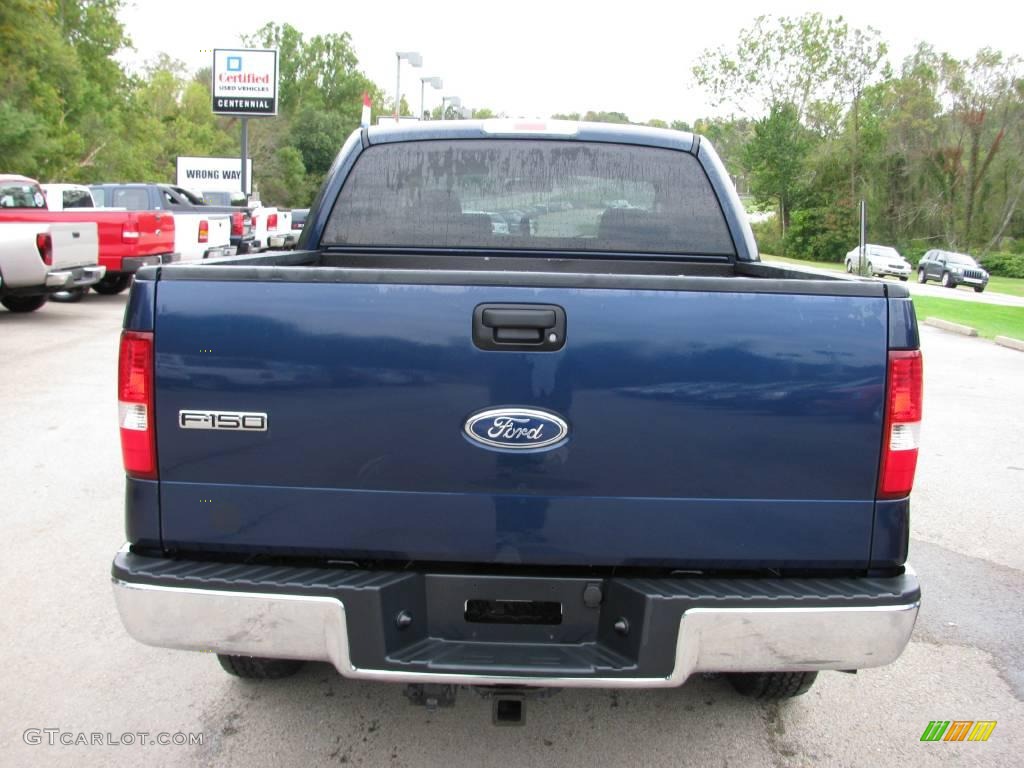 2004 F150 XLT SuperCrew 4x4 - True Blue Metallic / Dark Flint photo #5