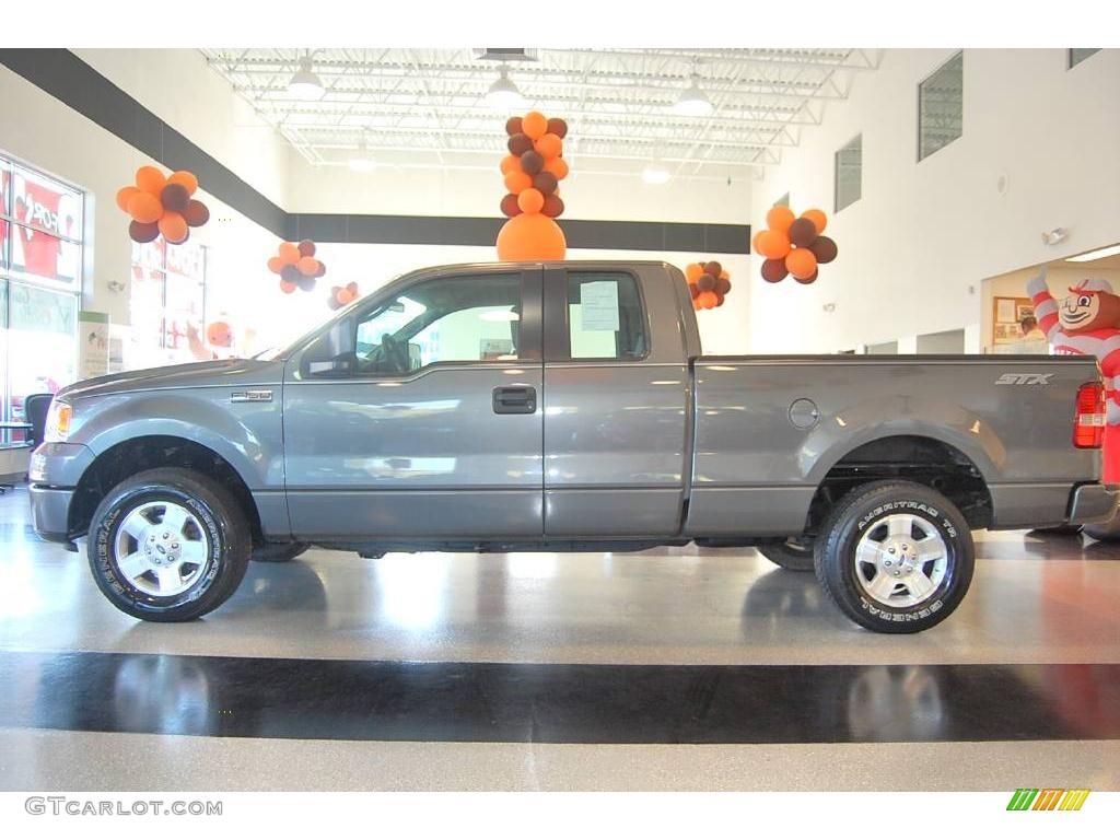 2006 F150 STX SuperCab 4x4 - Dark Shadow Grey Metallic / Medium/Dark Flint photo #3