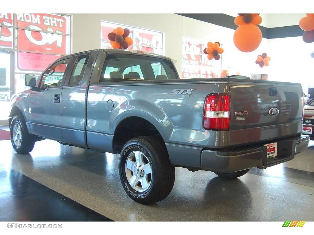 2006 F150 STX SuperCab 4x4 - Dark Shadow Grey Metallic / Medium/Dark Flint photo #4