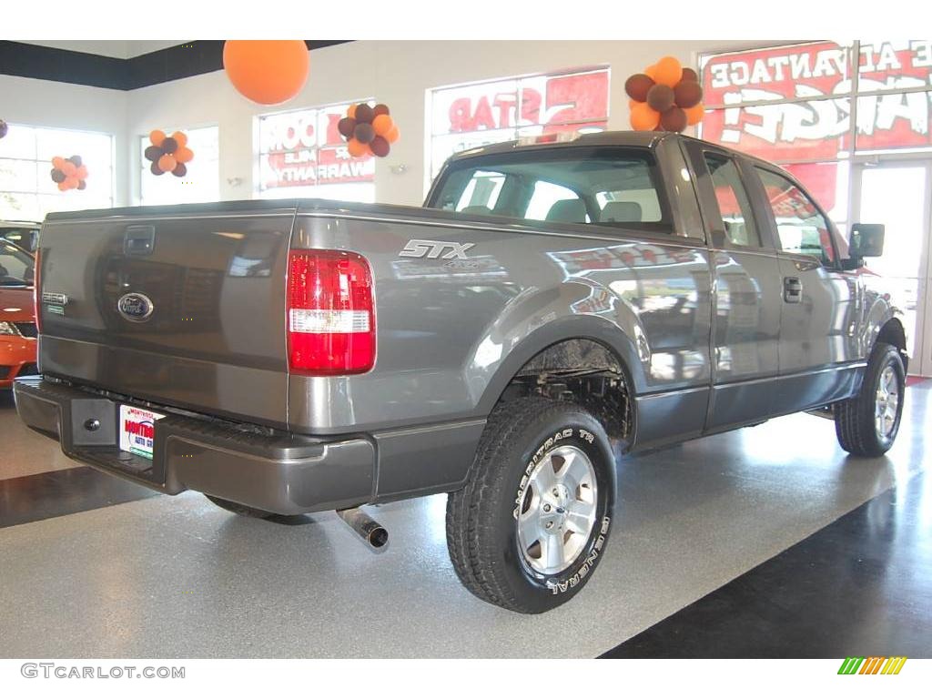 2006 F150 STX SuperCab 4x4 - Dark Shadow Grey Metallic / Medium/Dark Flint photo #7