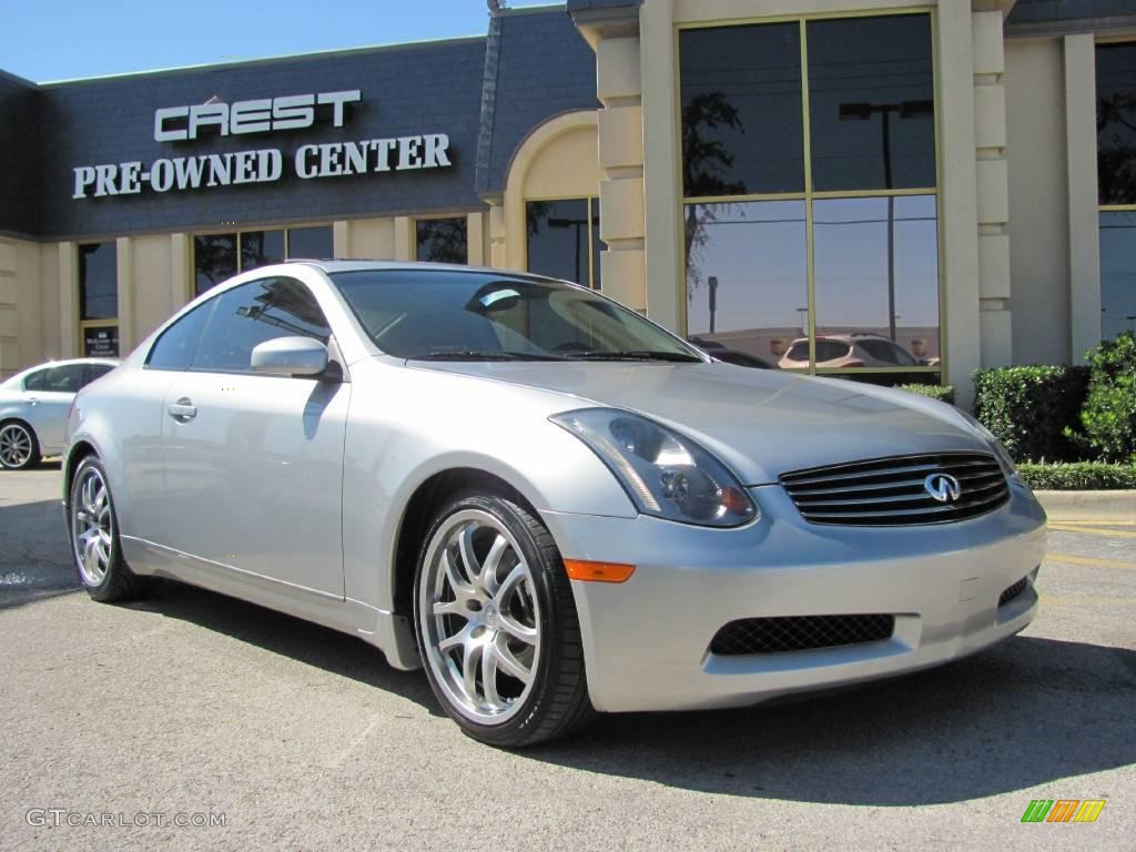 2005 G 35 Coupe - Brilliant Silver Metallic / Stone photo #1