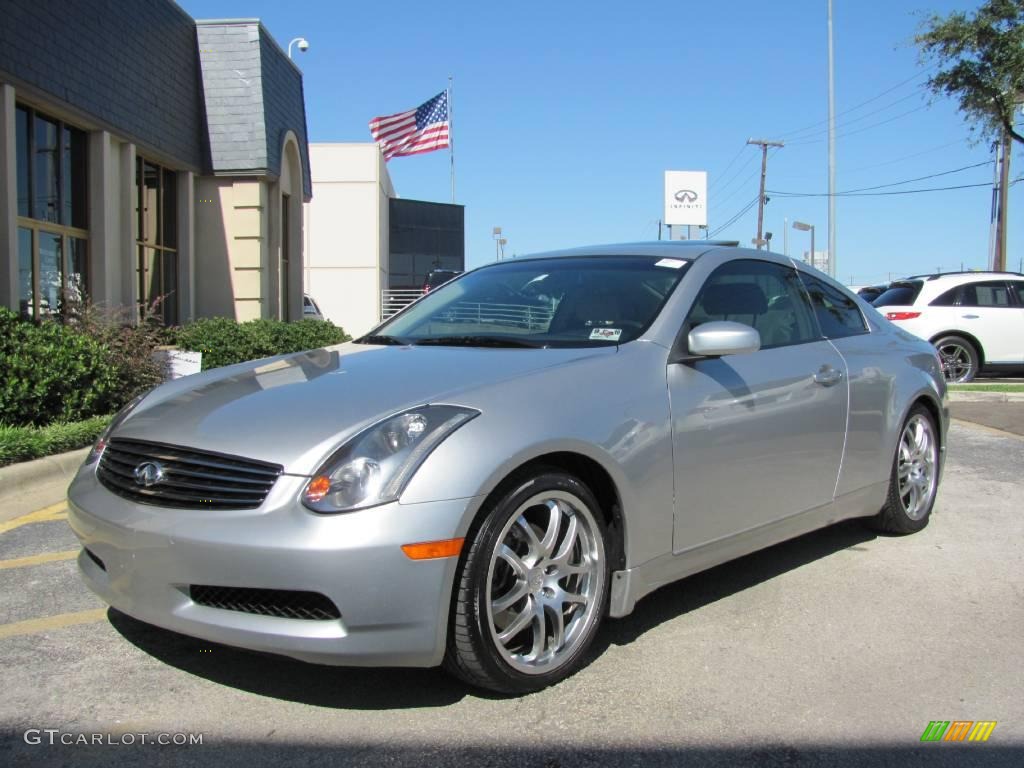 2005 G 35 Coupe - Brilliant Silver Metallic / Stone photo #3