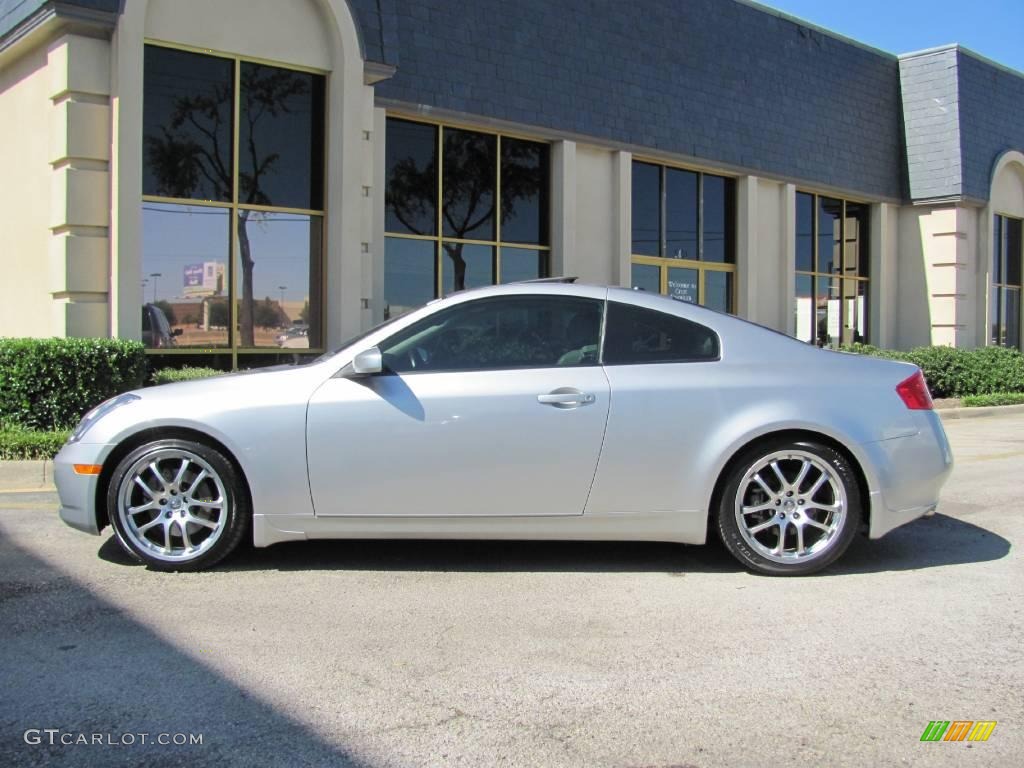 2005 G 35 Coupe - Brilliant Silver Metallic / Stone photo #4