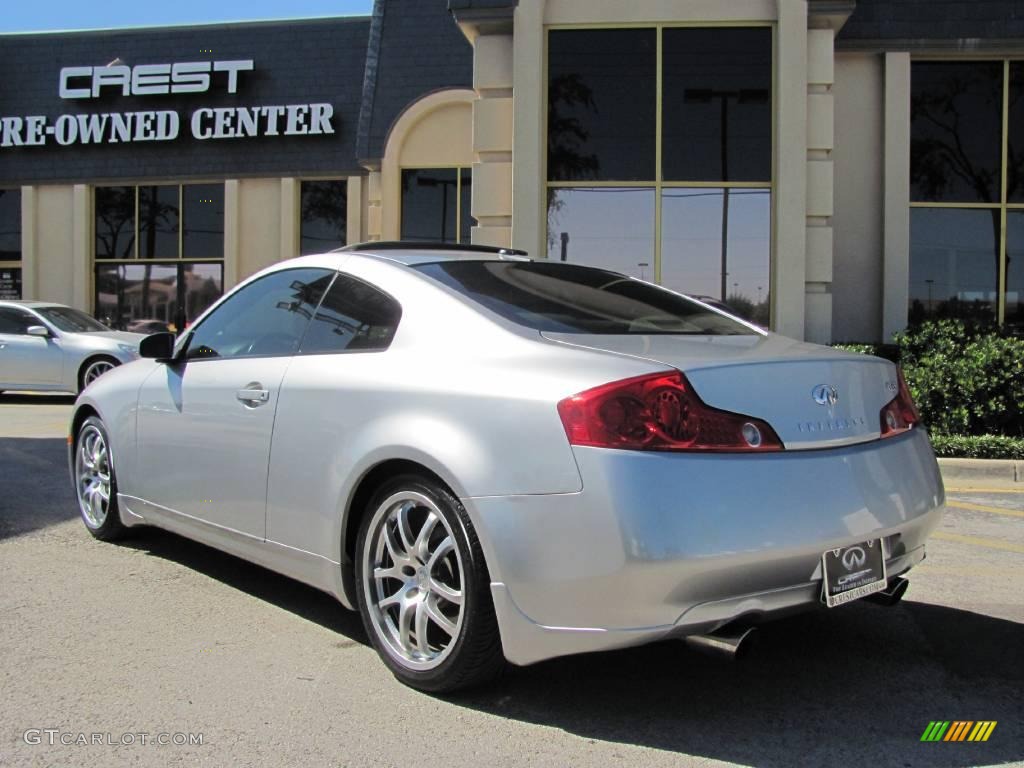 2005 G 35 Coupe - Brilliant Silver Metallic / Stone photo #5