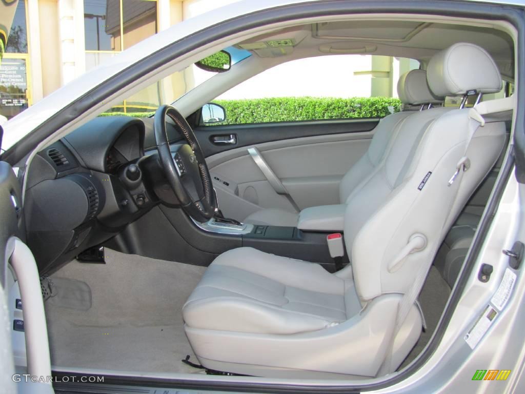 2005 G 35 Coupe - Brilliant Silver Metallic / Stone photo #8