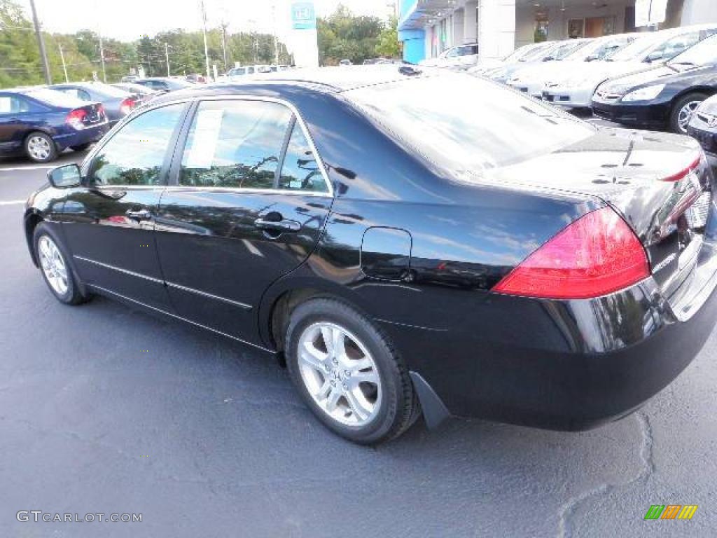 2007 Accord EX-L Sedan - Nighthawk Black Pearl / Black photo #2